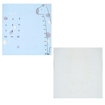 White & Blue Muslin Swaddles ( 2-Pack )